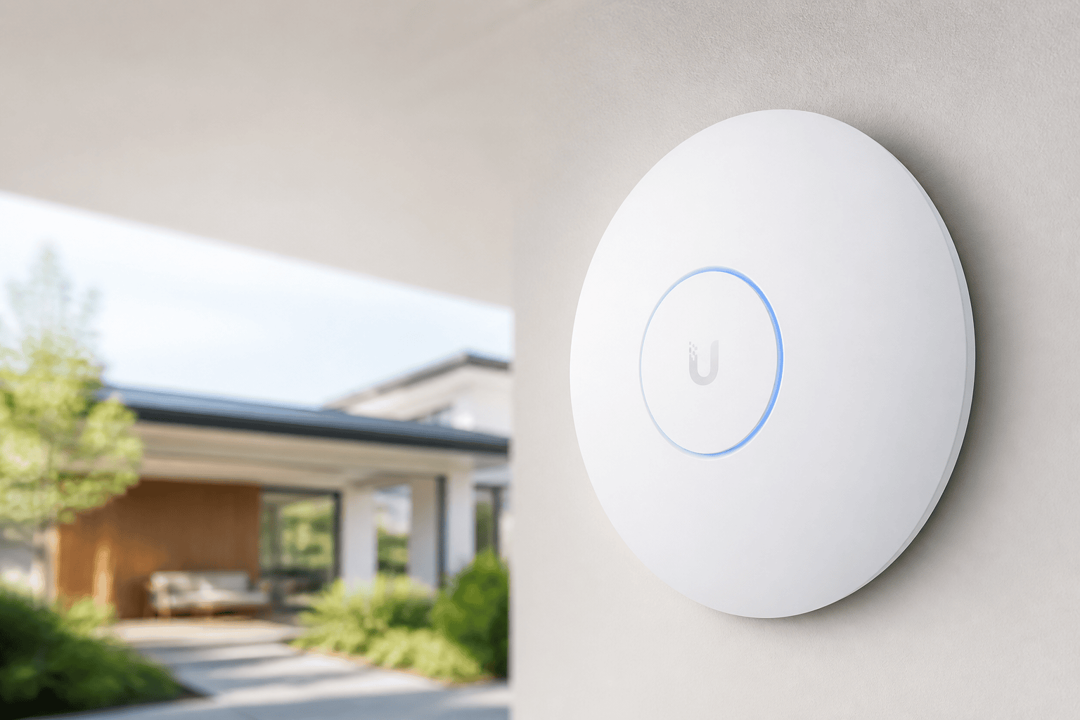 UniFi U7 Pro XGS hozzáférési pont családi házban