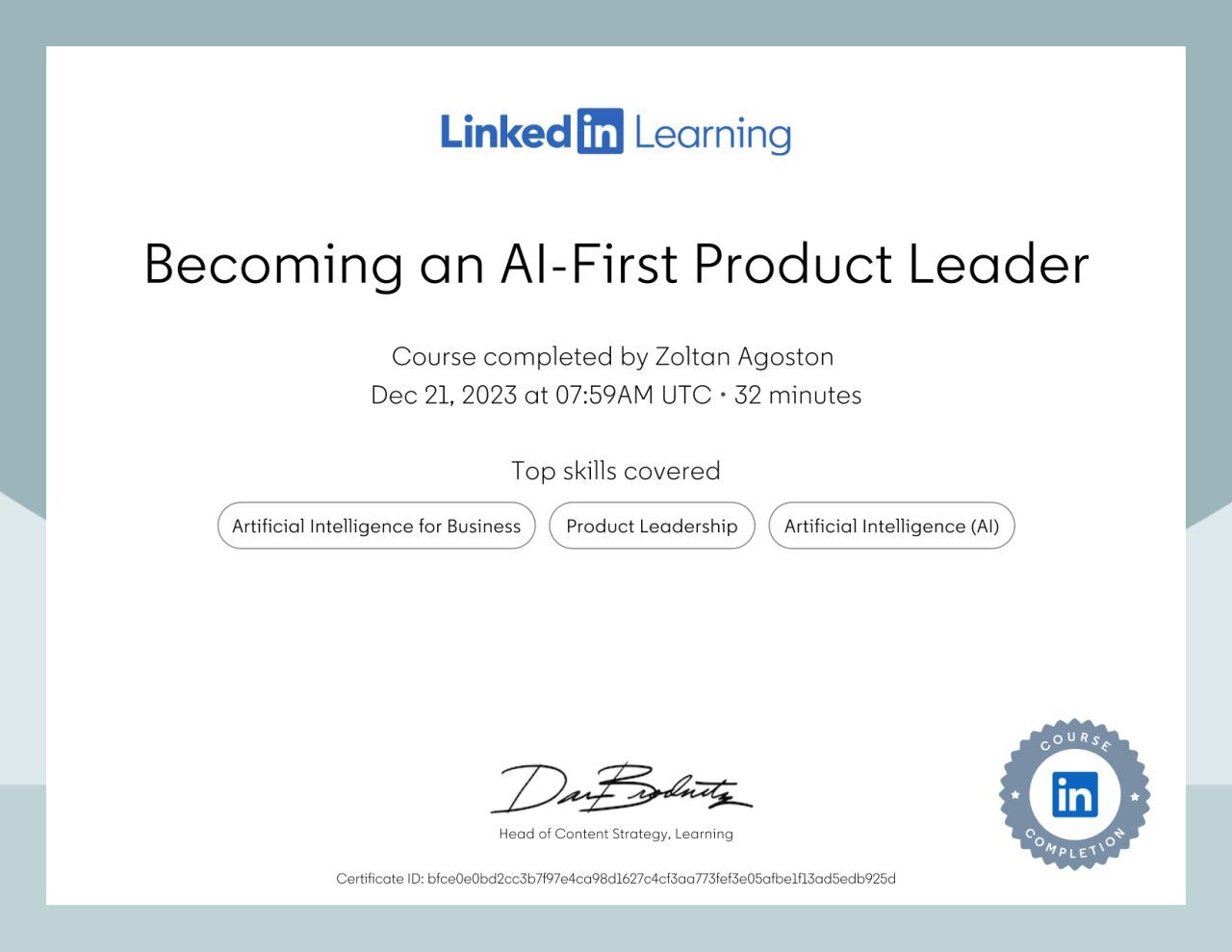 LinkedIn learning